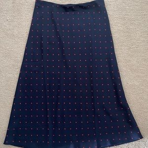 J. Crew Satin MIDI Skirt